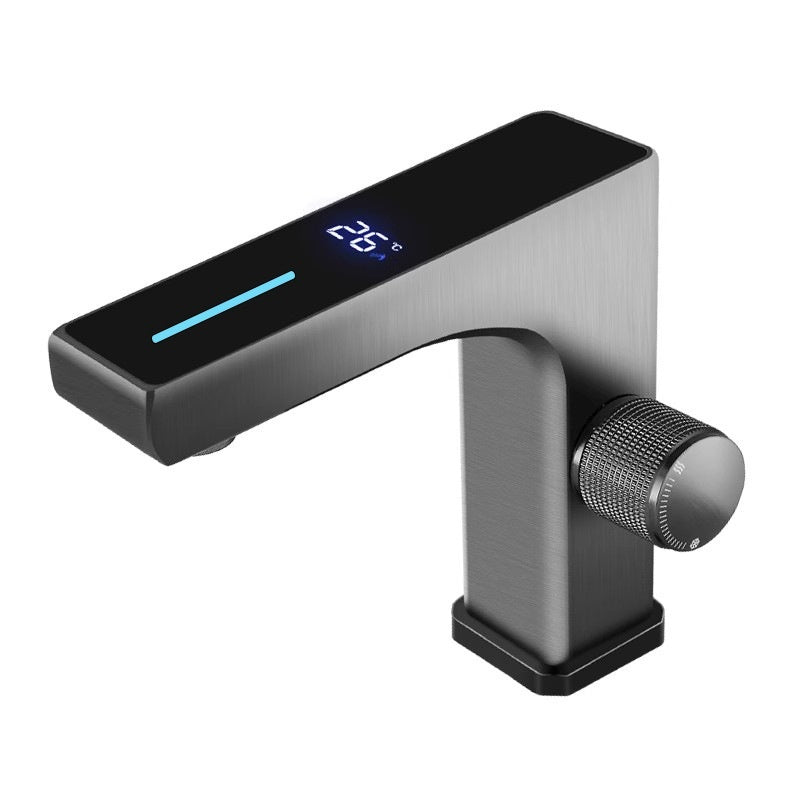 Intelligent Digital Display Basin Hot And Cold Double Control Faucet