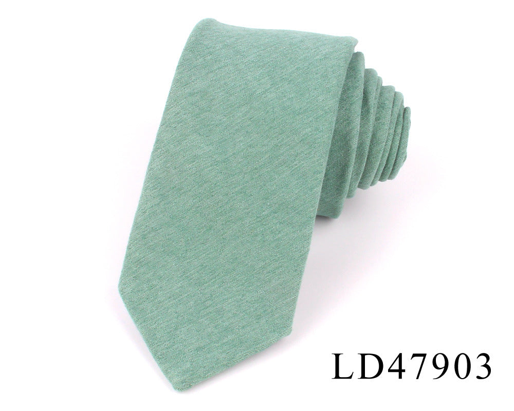 Suede Narrow 6cm Candy Suit Accessories Tie