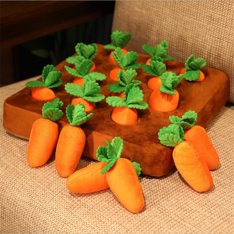 Jeu d'éveil pour enfants, peluches carottes à tirer, jouets d'interaction parent-enfant, jouets pour animaux de compagnie, potager