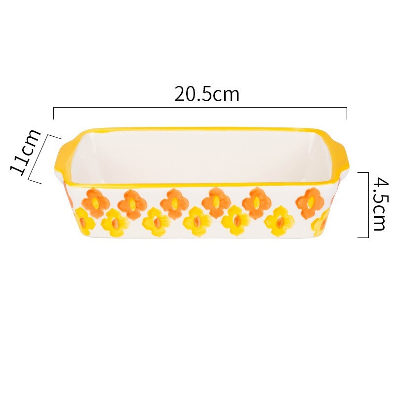 Baked rice tray, household baking tray, western food tray