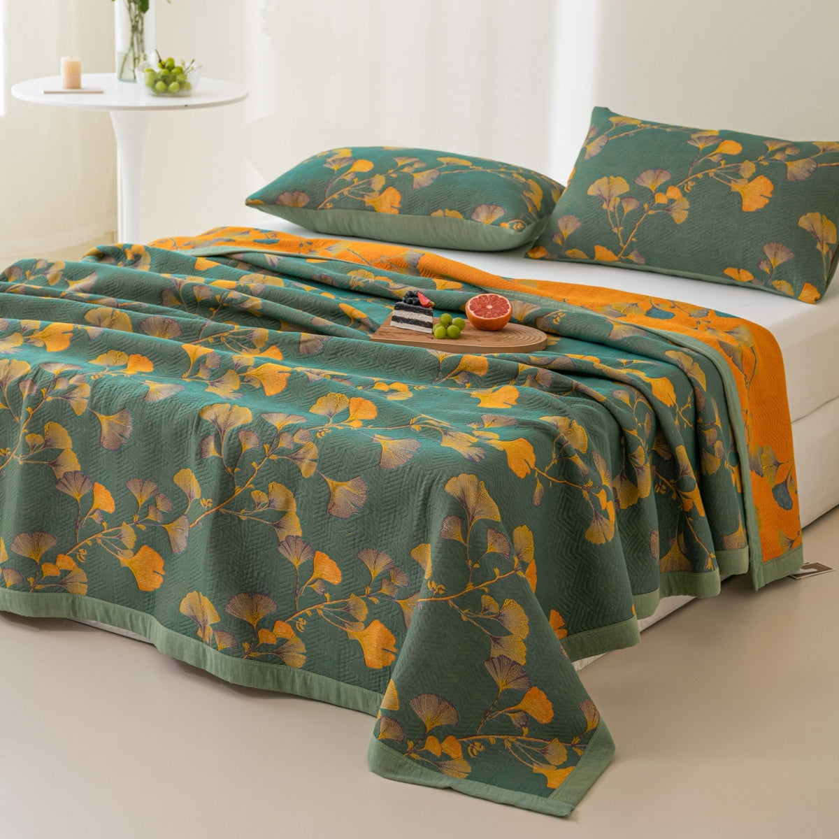 Cotton Gauze Three-layer Yarn Bedspread Pillow Case High-end Quality Gift Skin-friendly Breathable Bedding
