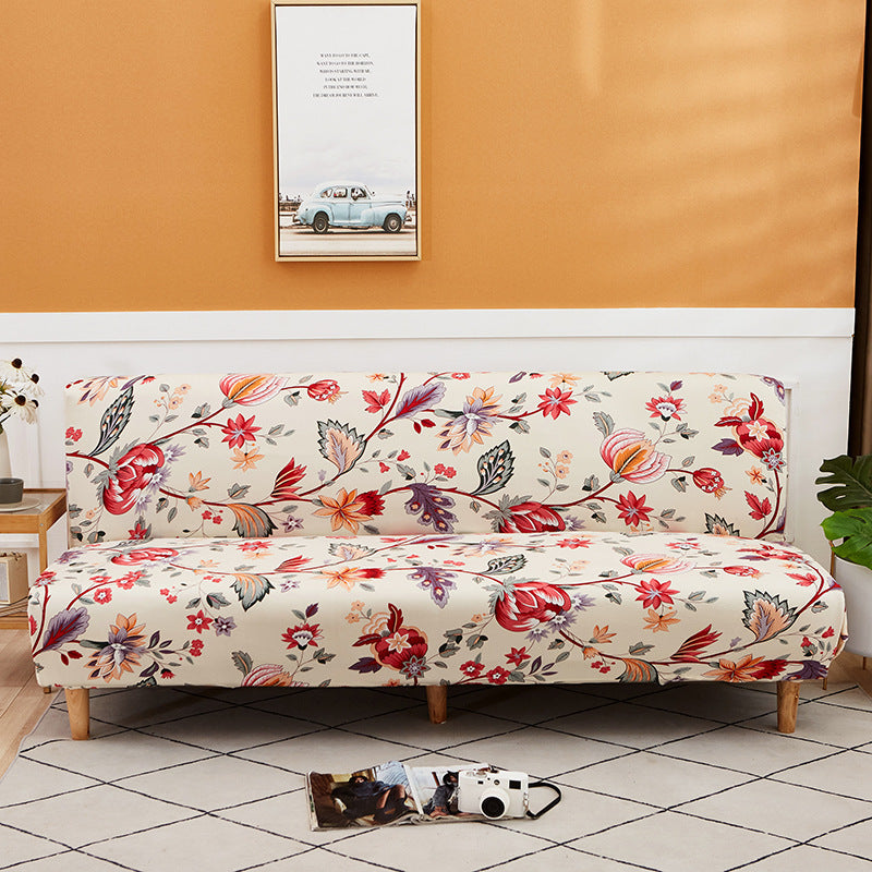 All-Inclusive Stretch Fabric Armless Sofa Towel Sofa Cover