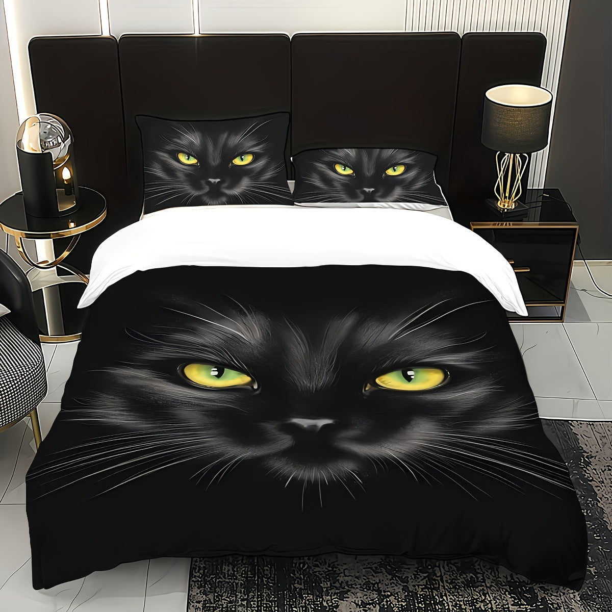 Quicksand Floral Print Bed Sheet Three-Piece Bedding Set