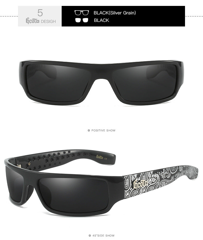 Motorcycle Bandit Style Hip Hop Fashion West Coast Polarized Sunglasses