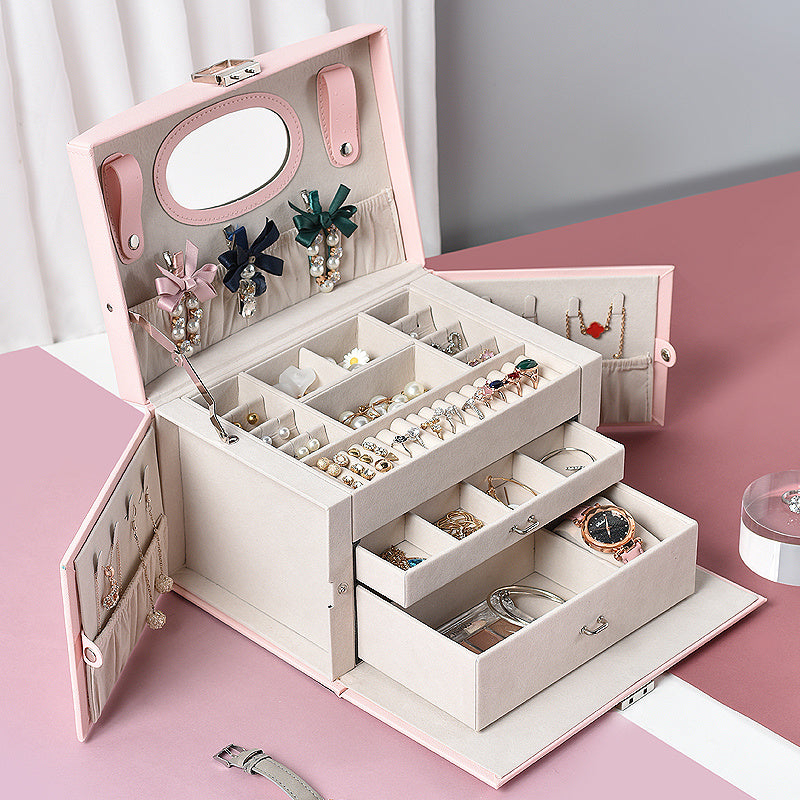 Hand jewelry storage box large capacity household