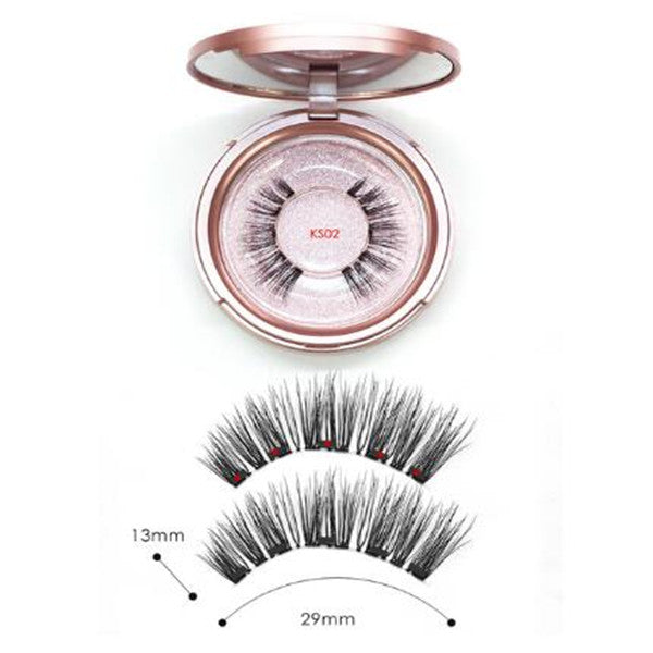 Five magnetic false eyelash set