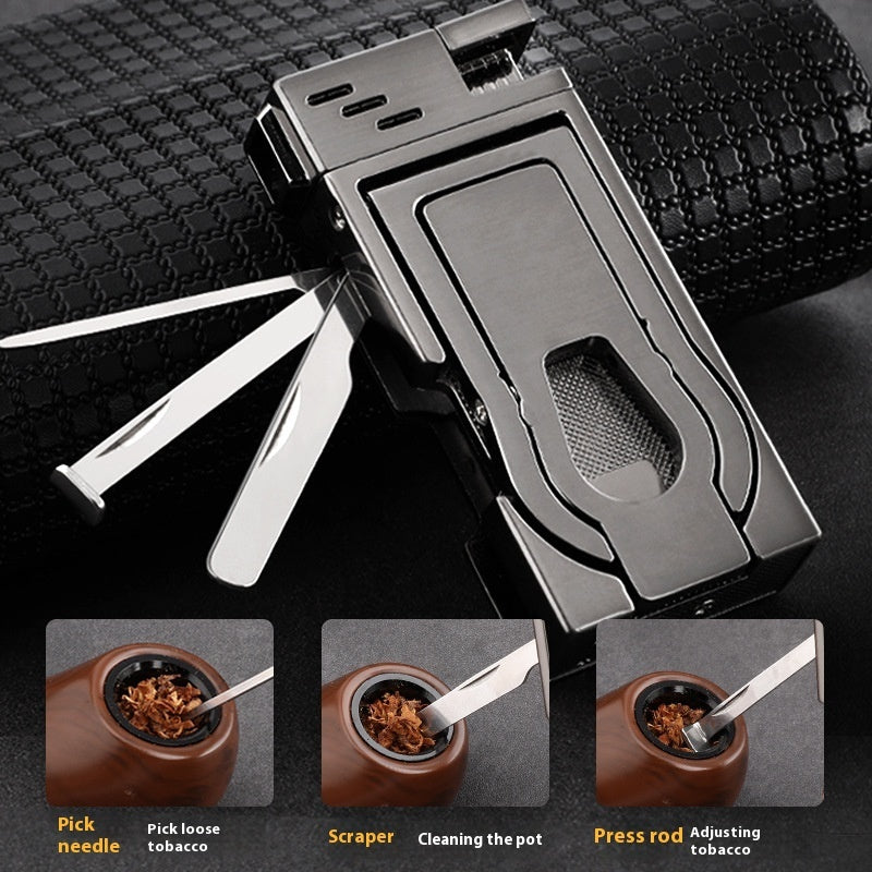 Cigar Pipe Lighter Windproof 3-in-1 Multifunctional