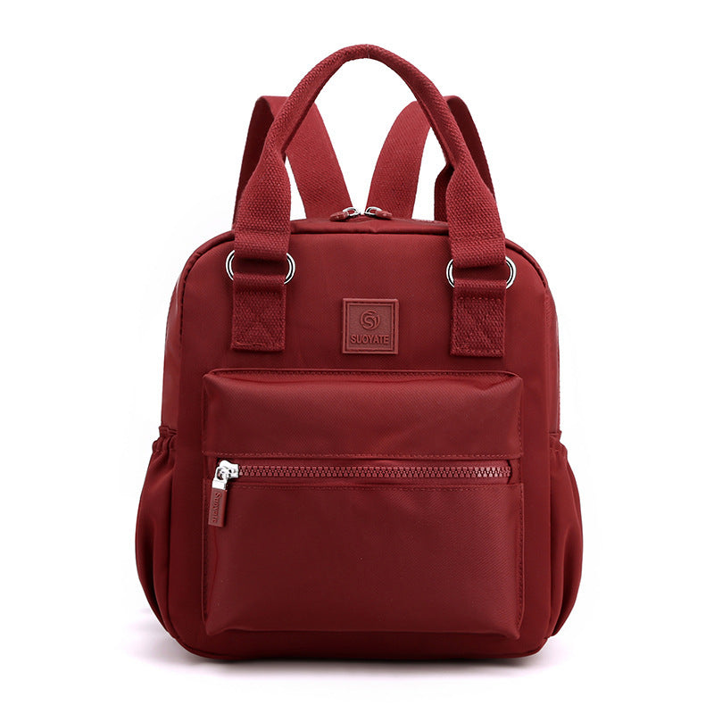 Solid Color Backpack Female New Fashion