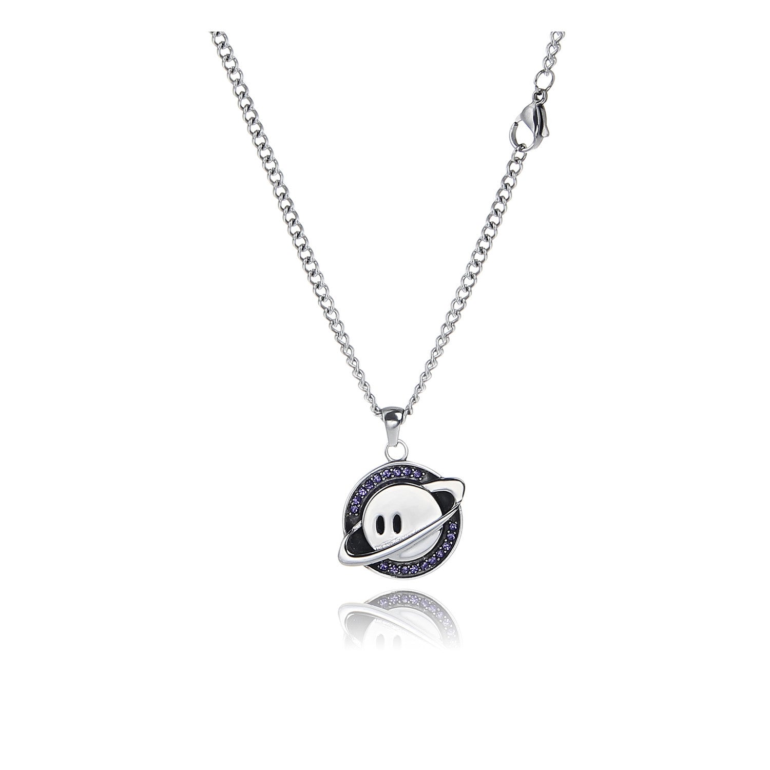 Purple Diamond Hip Hop Pendant Necklace