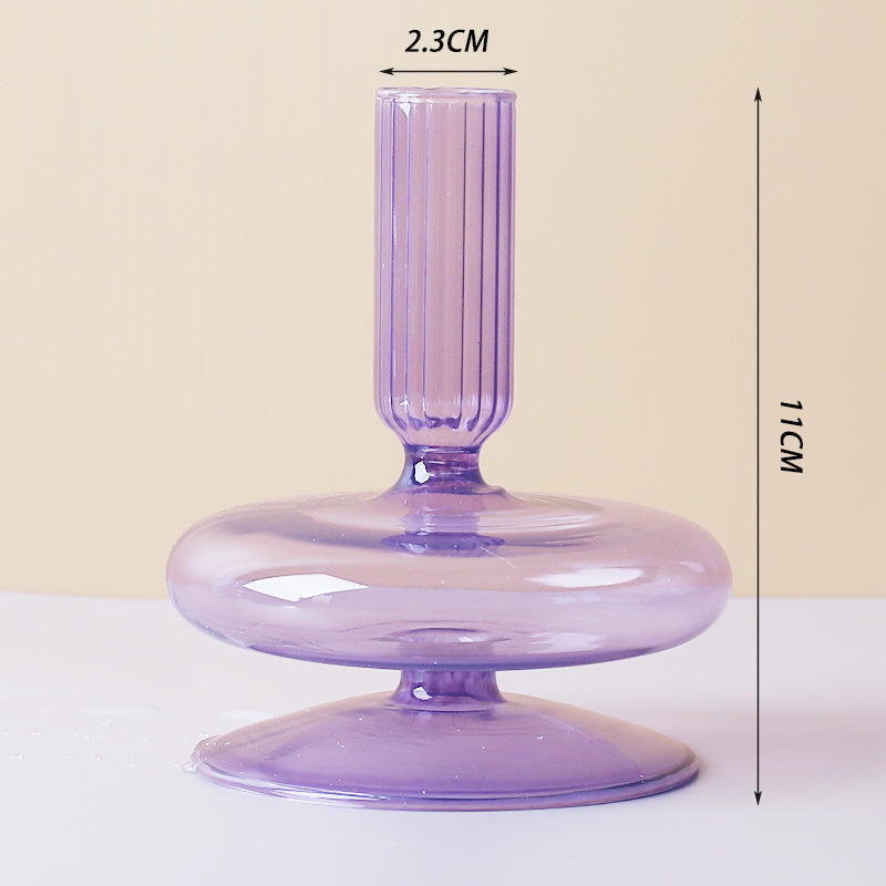 Candlelight Dinner Creative Glass Candle Holder Decoration