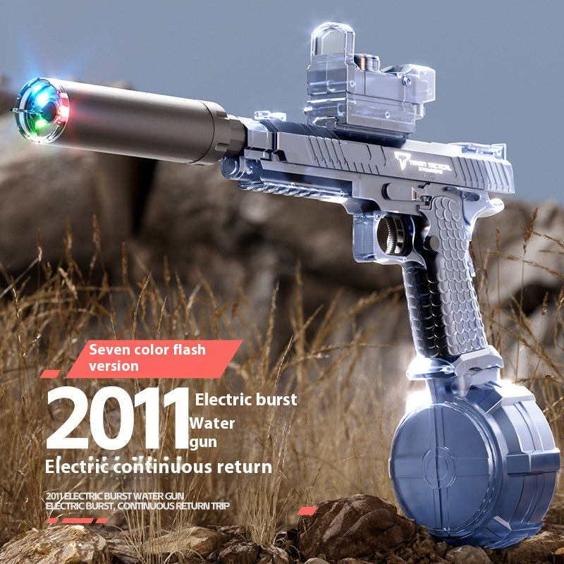 Electric With Light Water Gun Electric Continuous Hair Water Pistols
