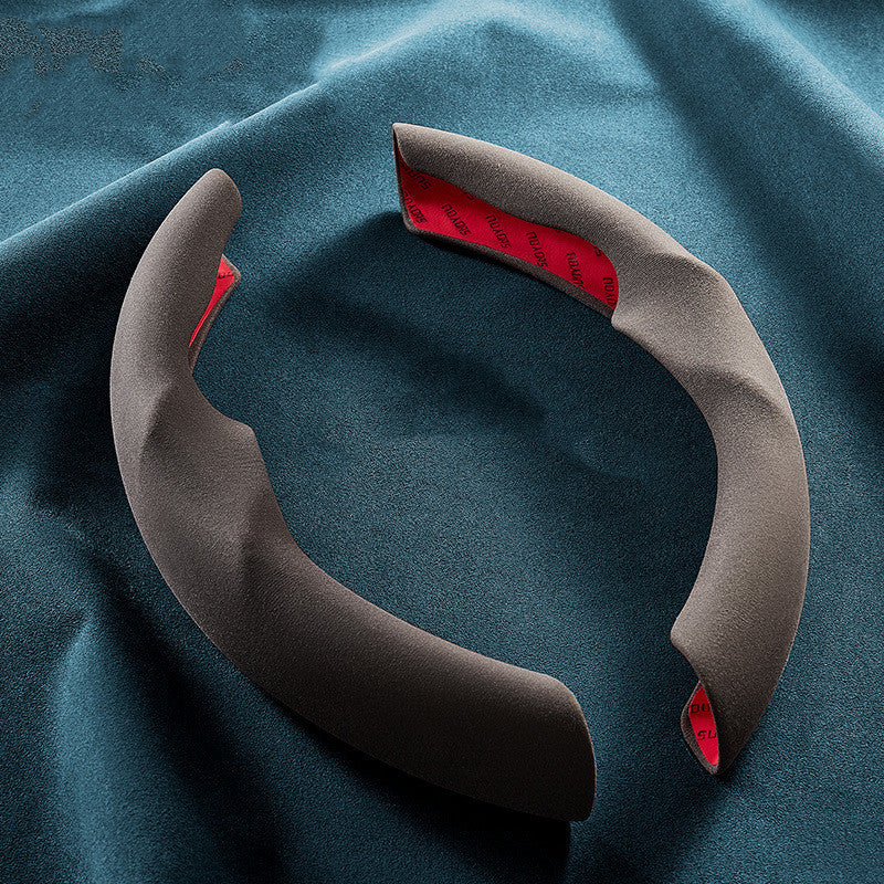Suede Ultra-thin Sweat-absorbing Steering Wheel Cover