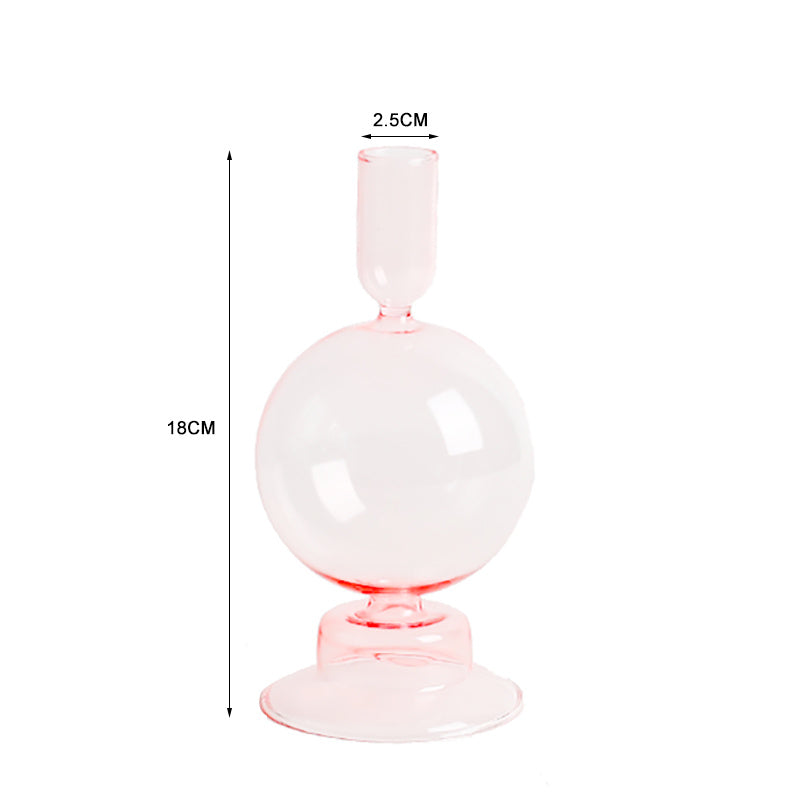 Candlelight Dinner Creative Glass Candle Holder Decoration