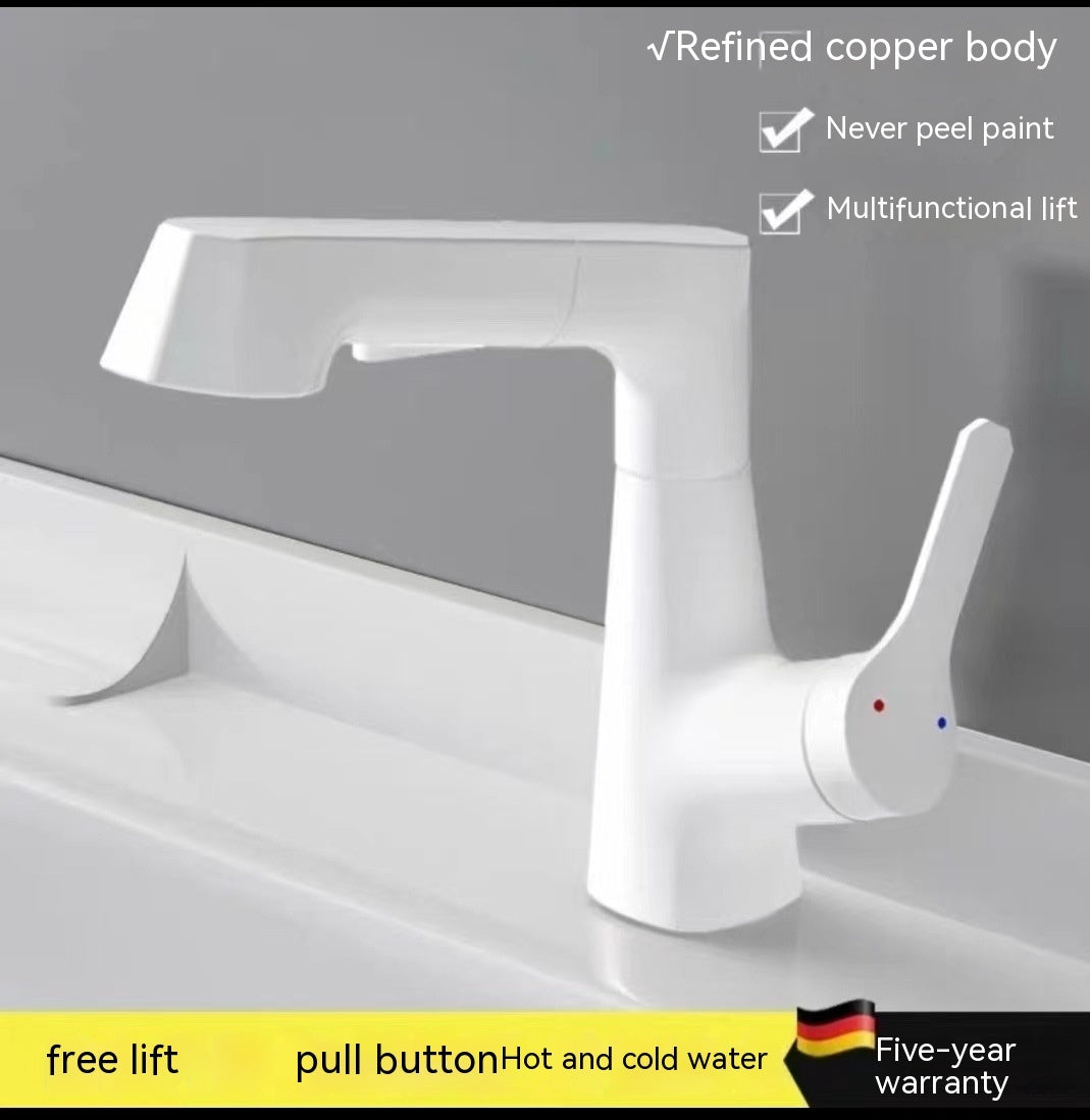 Bathroom Table Basin Adjustable Pull-out Faucet