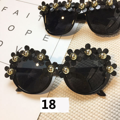 Handmade flower diamond sunglasses
