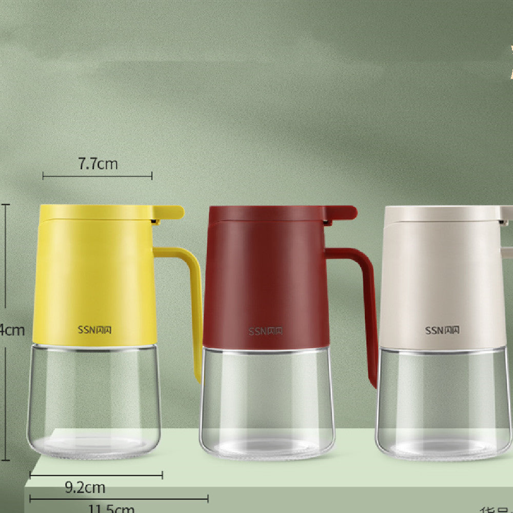 Household Kitchen Non-oil-stick Large Capacity Glass Oiler