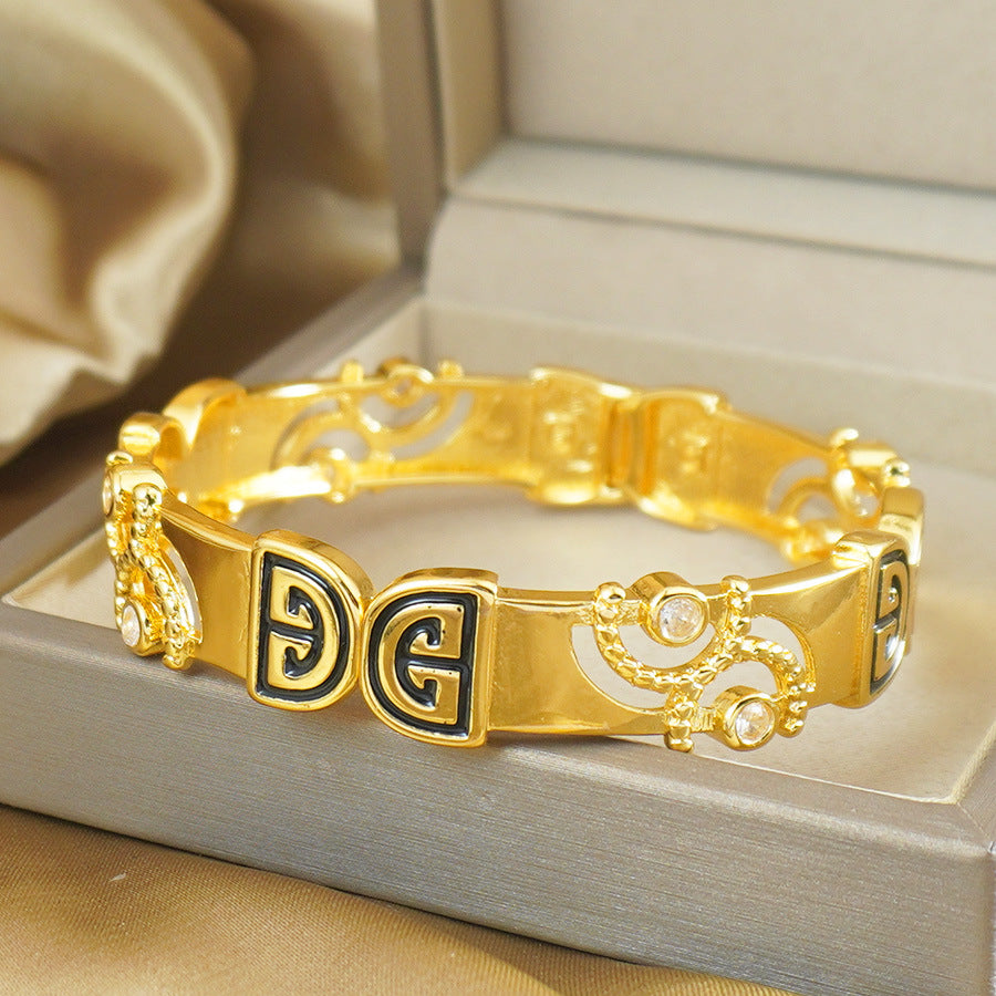 Cuban Women's Fashion Bracelet Cubic Zirconia