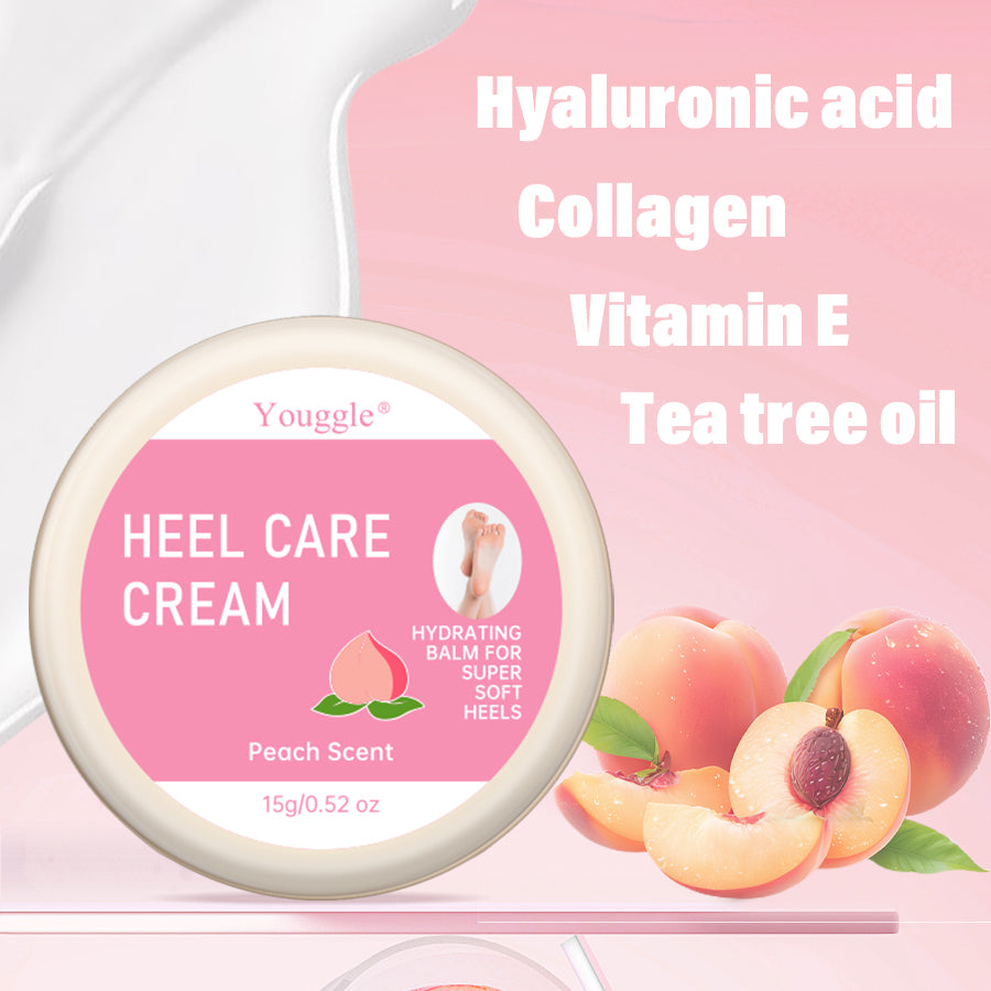 Peach Foot Cream Organic Cracked Heels Intensive Moisturizing Foot Repair Cream