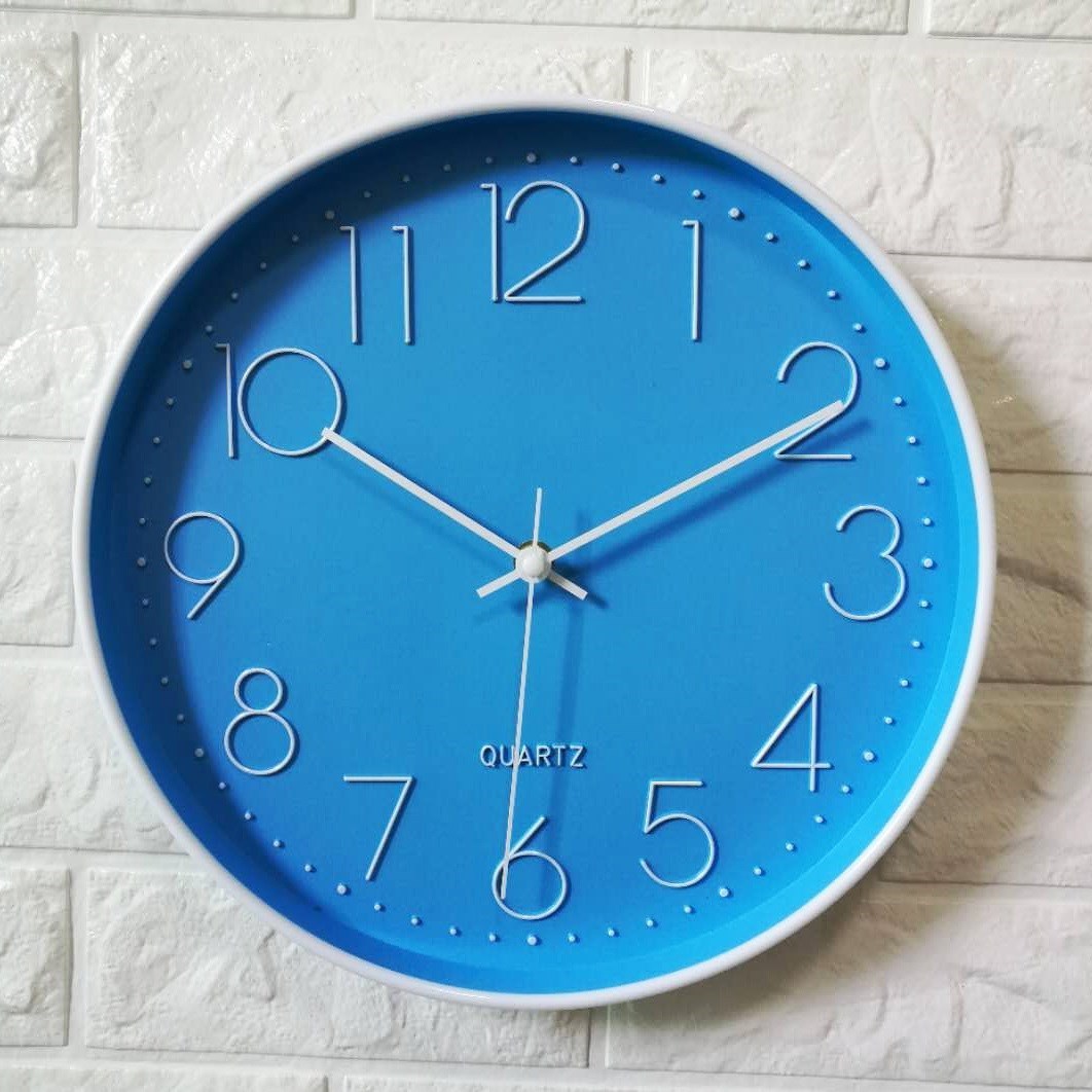 Mute Clock Wall Clock Living Room Modern MiniMalist Atmos