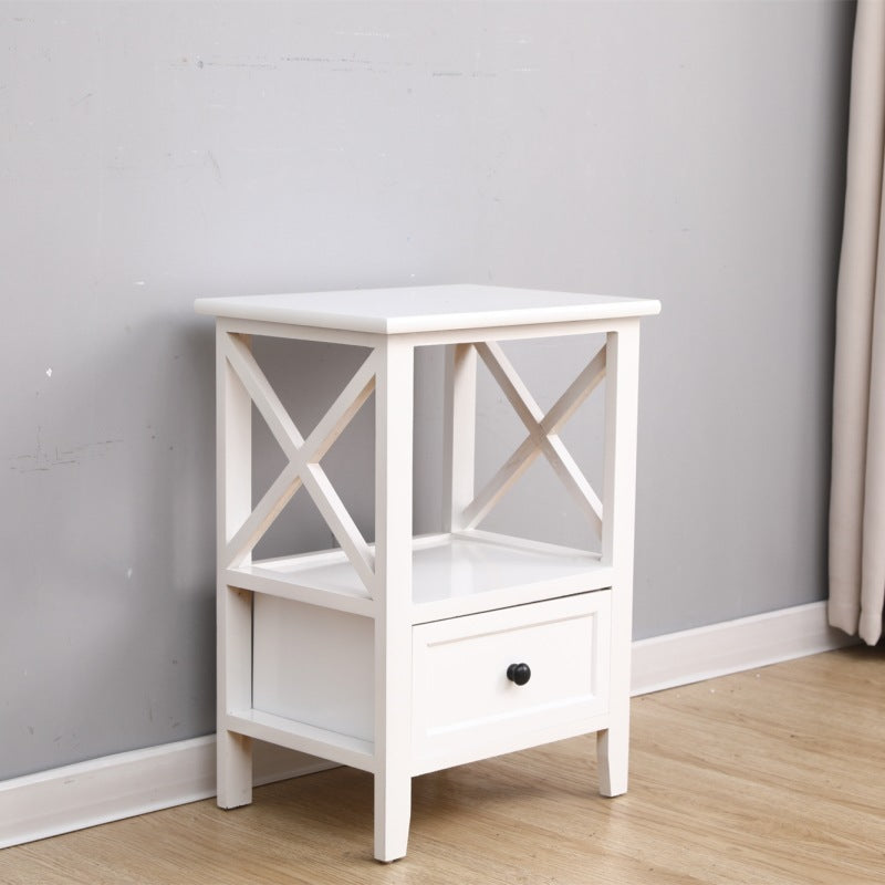 Simple Modern Solid Wood Bedside Cabinet Simple