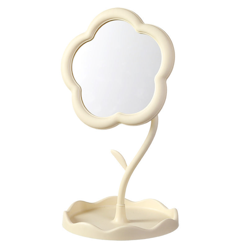 Adorable Desktop Makeup Mirror With Sunflower Design