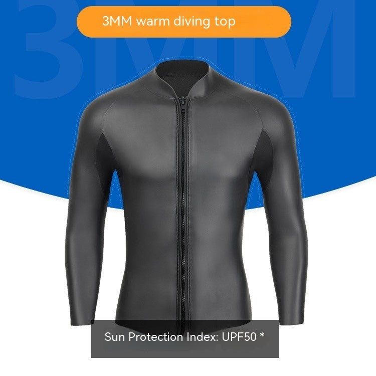 3MM Surfing Wetsuit Sports Light Leather Top For Men