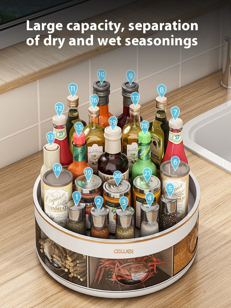 Table Rotating Seasoning Oil Salt Sauce Bottle