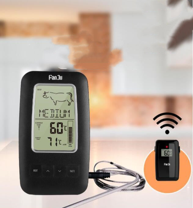 Hangable Kitchen Food Thermometer With Probe Sensor