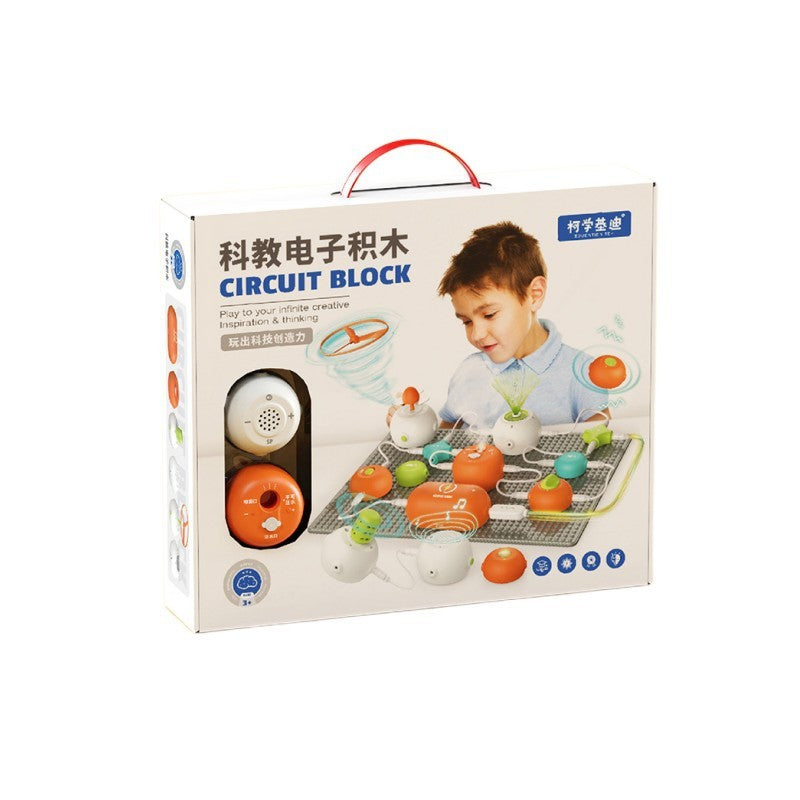 Science Experiment Electronic Bricks Circuit Assembling Children's Toys Suit