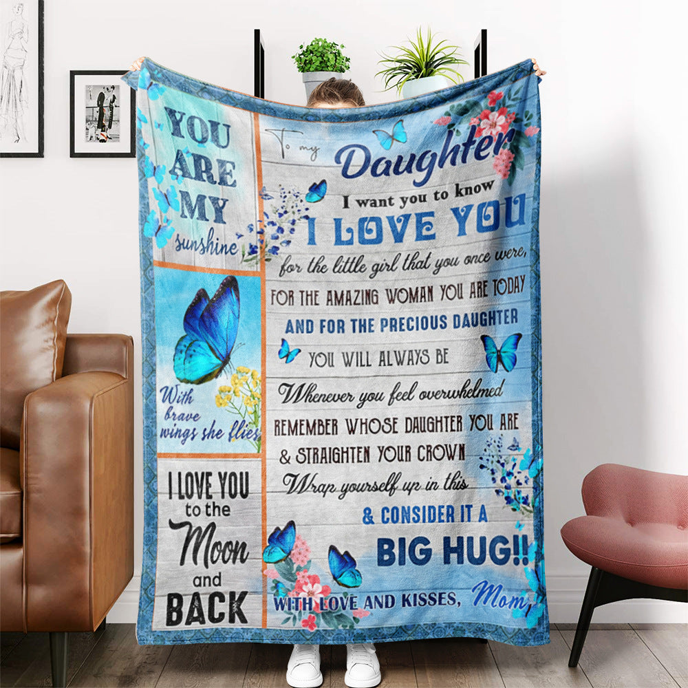 Envelope Blanket Sofa Blanket Airable Cover Message Letter Wholesale Flannel Thick Envelope Blanket