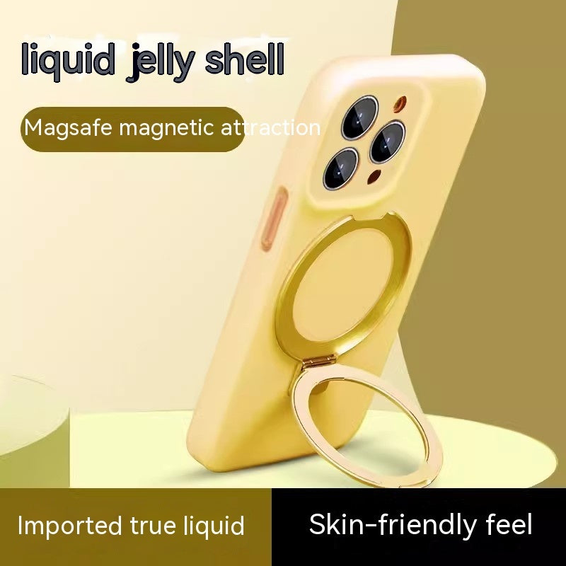 Coque en silicone avec support magnétique pour téléphone