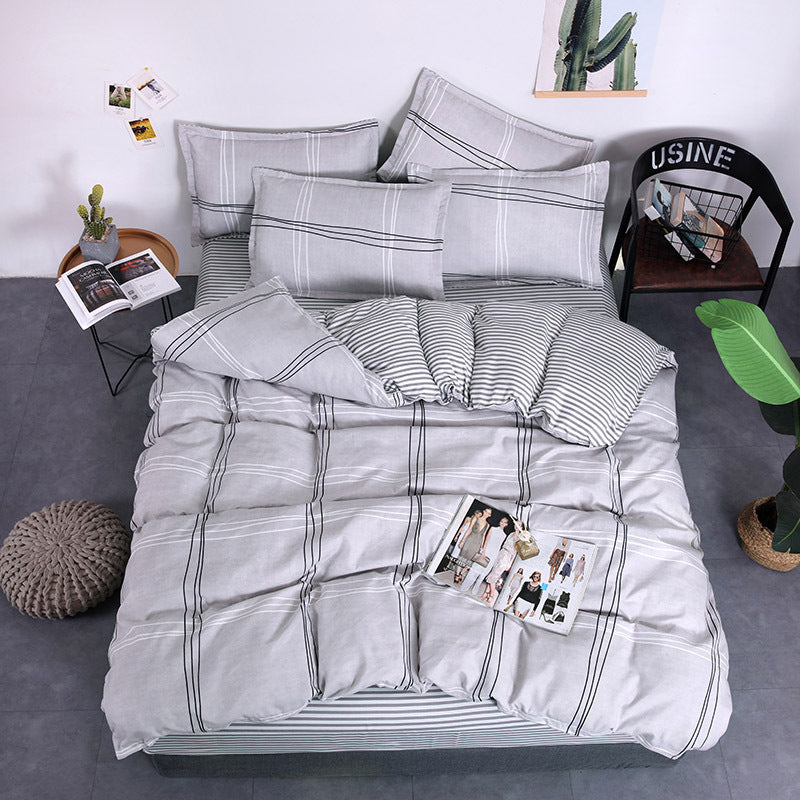 Aloe Vera Cotton Four-piece Summer New Student Dormitory Bedding