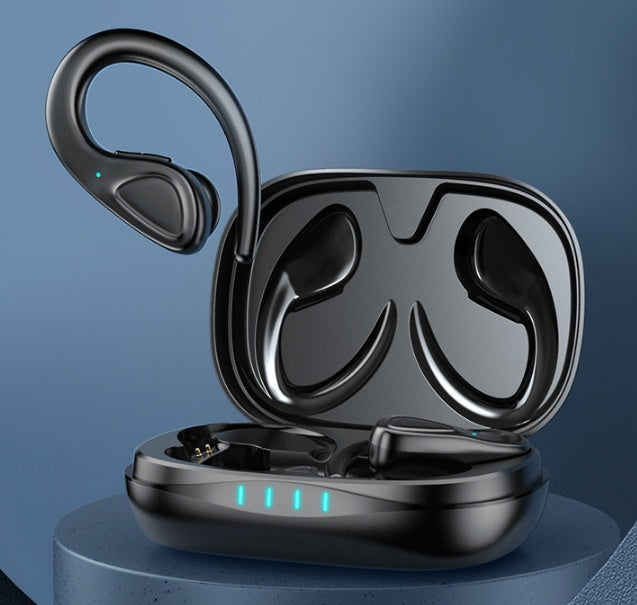 Private Model Bluetooth Headset Binaural Wireless Sports Hanging Ear Type