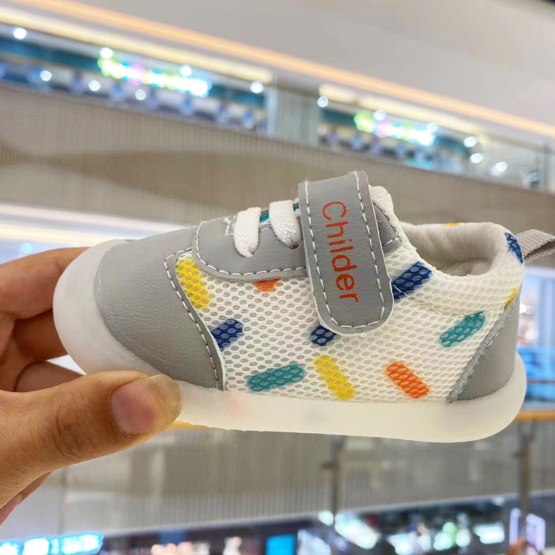 Baby Girl's Soft-soled Mesh Breathable Toddler Shoes