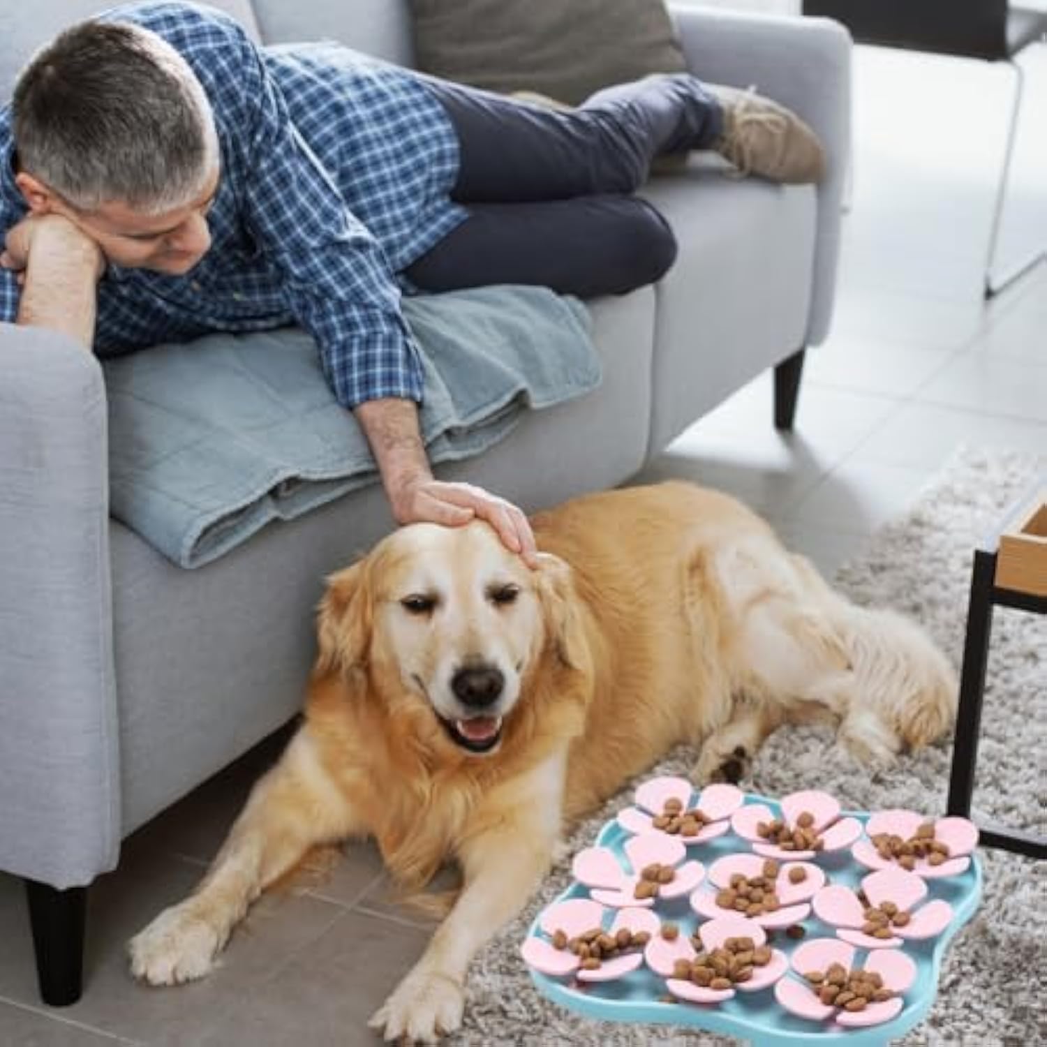 Slow Feeder Dog Bowls Silicone Slow Feeder Lick Down Eating Pet Calming Mat Anxiety Relief Training Wet Food Lick Pad With Suction Cup Interactive Feed Game Toy All Breed Dogs