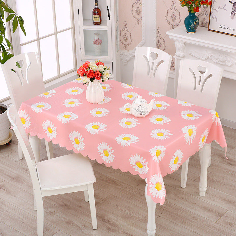 Waterproof Tablecloth Disposable Plastic Rectangular Household