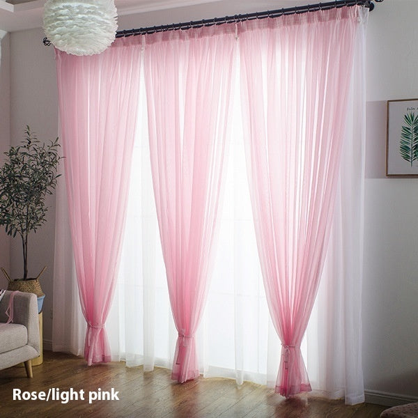 Wide Terylene Curtain Window Screen Fabric Solid Color