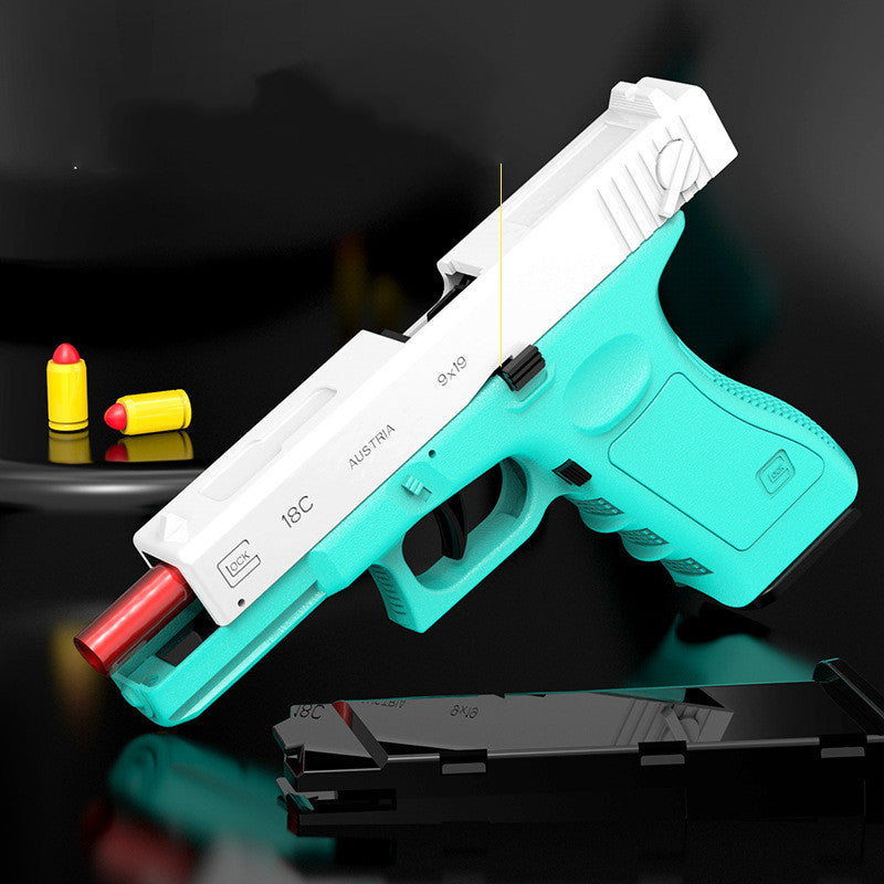 Alloy Mechanical Throwing Shell Lattice Soft Bullet Gun Automatic Continuous Hair