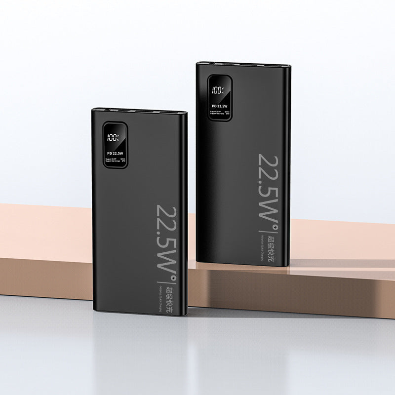 Two-way Fast Charge Power Bank Large Capacity Portable Ultra-thin Portable Power Source