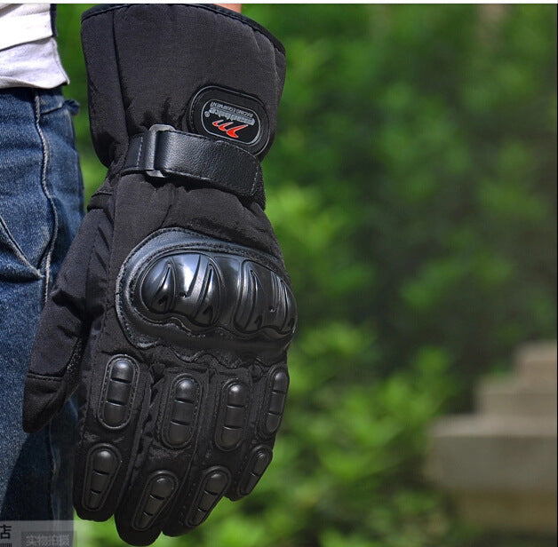 Straight-drive Motorcycle Gloves Winter Cold Protection Full Finger