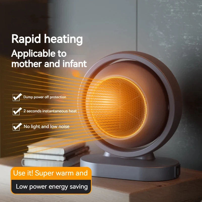 Souffleur d'air chaud, mini-radiateur de bureau silencieux pour la maison, petit chauffage pour dortoir et bureau, cadeau.