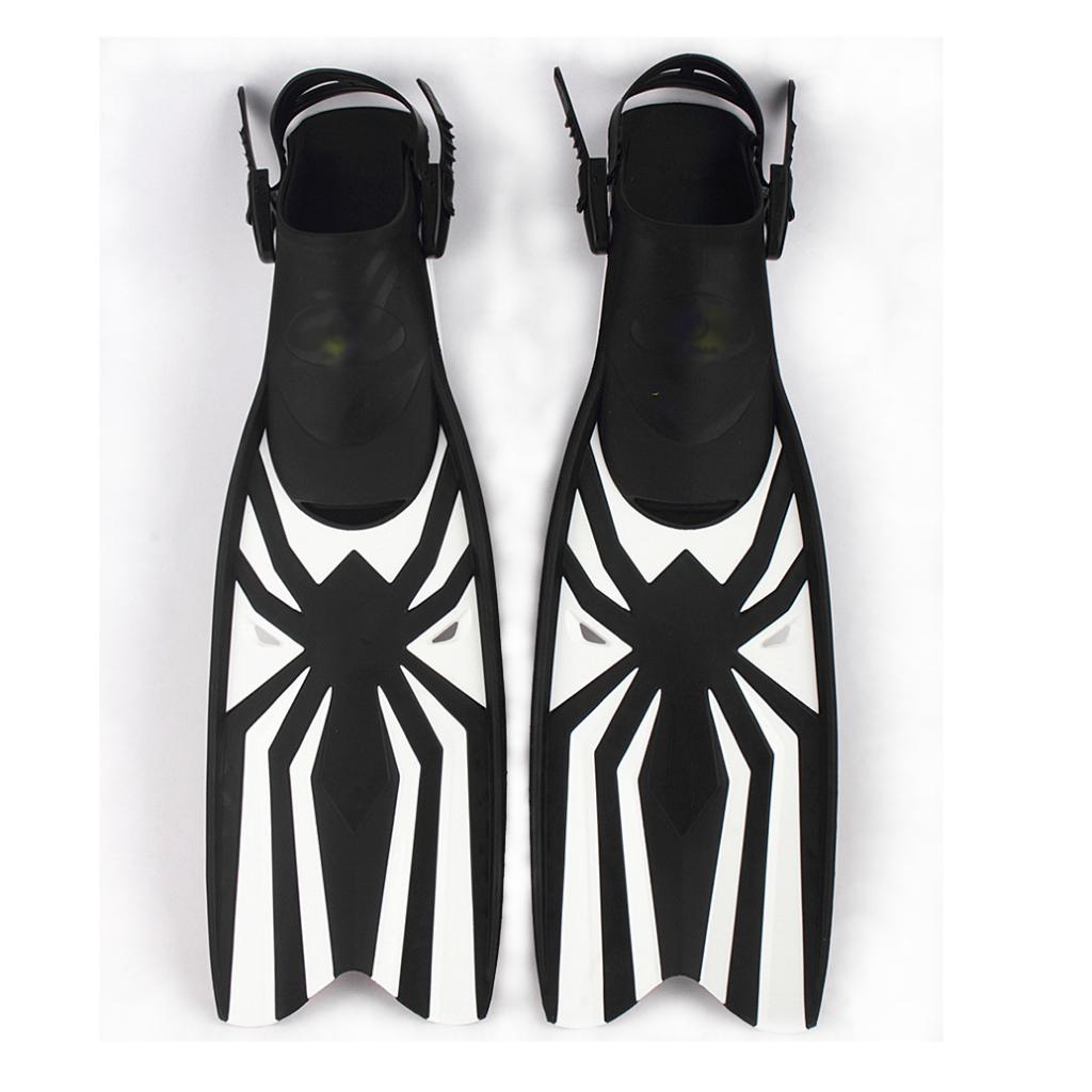 Elema spider motif mid-length long flipper fins