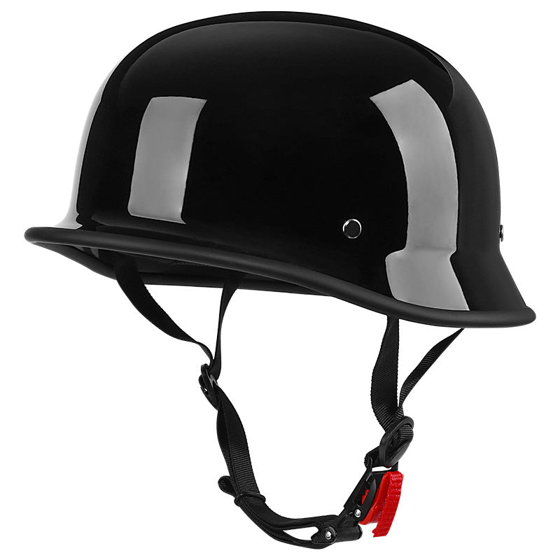 Motorcycle Unisex Half Helmet Matte Black