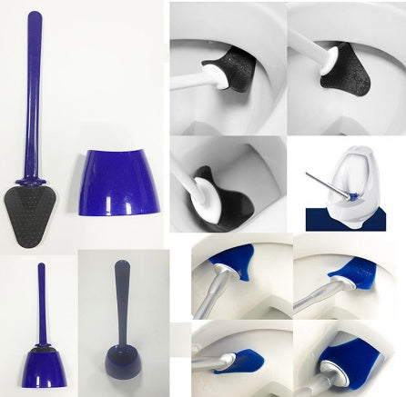 Rubber Bathroom Toilet Brush Kitchen Cleaning Brush Toilet Spear Cleaning Tools Creative Rubber Toilet Clean Scrape
