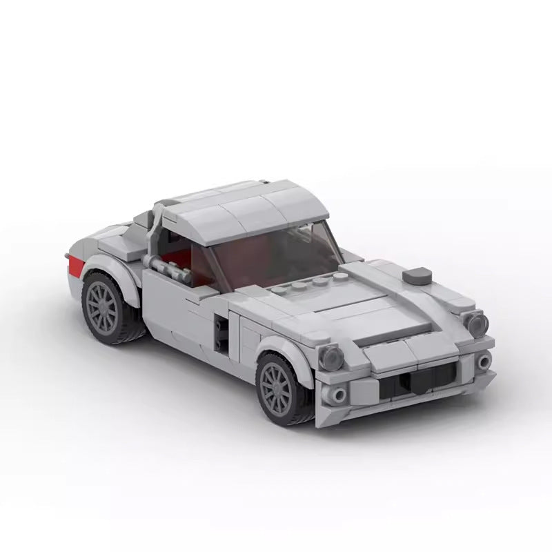 Running Car Building Block Small Particle MOC Puzzle Technology DIY Toy