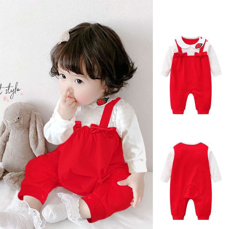 Newborn Jumpsuit Spring And Autumn Long Sleeve Pure Cotton Rompers Romper Online Influencer Cute Newborn Baby Clothes Baby Spring Clothing