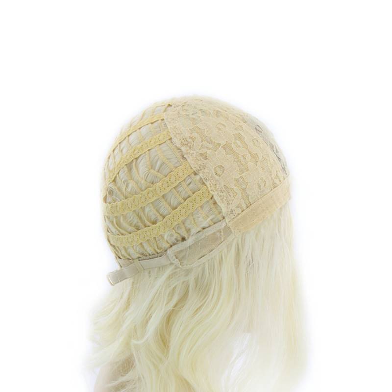 Gradient Medium Length Curly Rose Mesh Wig Cover