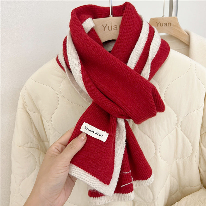Women's Winter Collar With A Warm Soft Little Scarf