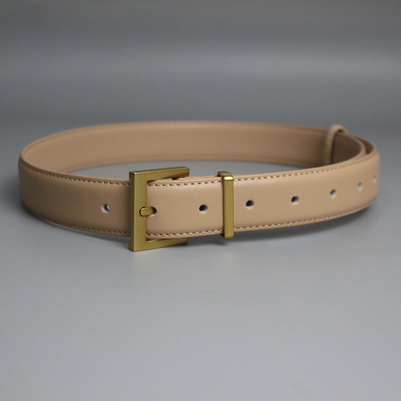 Ceinture en cuir polyvalente pour femme, idéale avec un jean