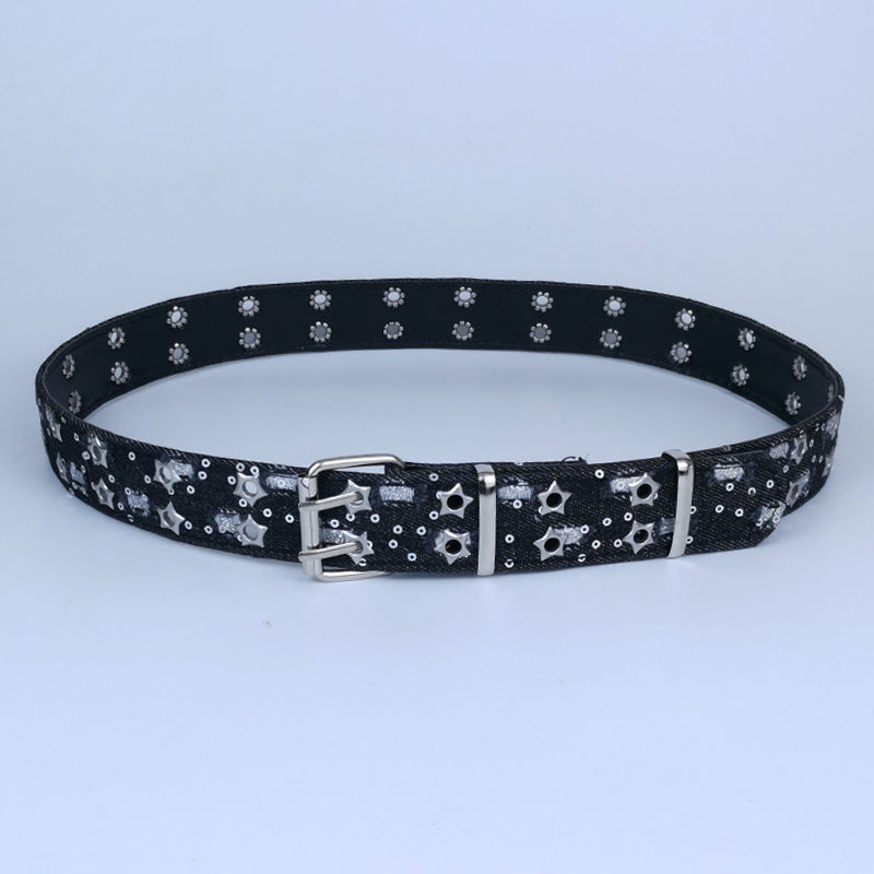 Casual Edgy And Stylish Jeans With A Sassy Belt For Women